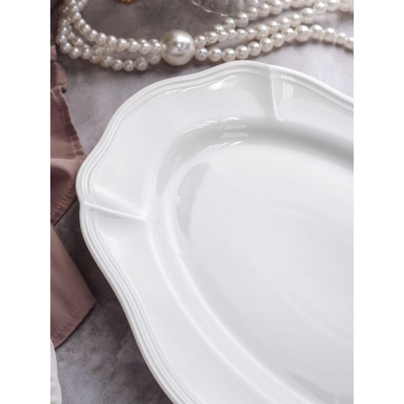 Блюдо овальное 38x26,5 см h 3,3 см, фарфор, Grazia, Casa di fortuna, изображение 3