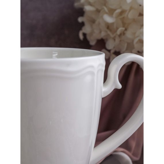 Кружка 380 мл, 13,2x8,7 см h 14,6 см, фарфор, Grazia, Casa di fortuna, изображение 7