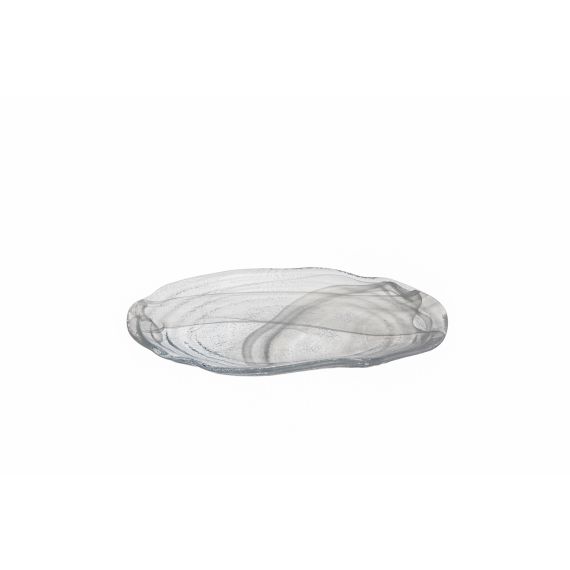 Тарелка овальная 30x14,5 см, h 3 см, стекло, серия Fenice, ArdaCam