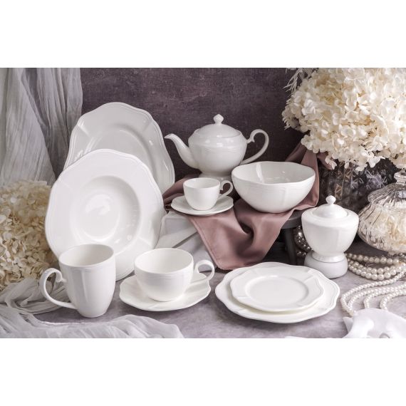 Салатник 1,9 л, d 26 см h 7,5 см, фарфор, Grazia, Casa di fortuna, изображение 8