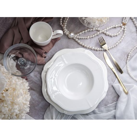 Салатник 1 л, d 21 см h 6,5 см, фарфор, Grazia, Casa di fortuna, изображение 13