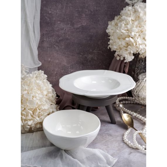 Салатник 1,9 л, d 26 см h 7,5 см, фарфор, Grazia, Casa di fortuna, изображение 14