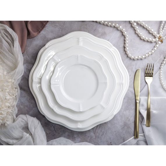 Салатник 1,9 л, d 26 см h 7,5 см, фарфор, Grazia, Casa di fortuna, изображение 7