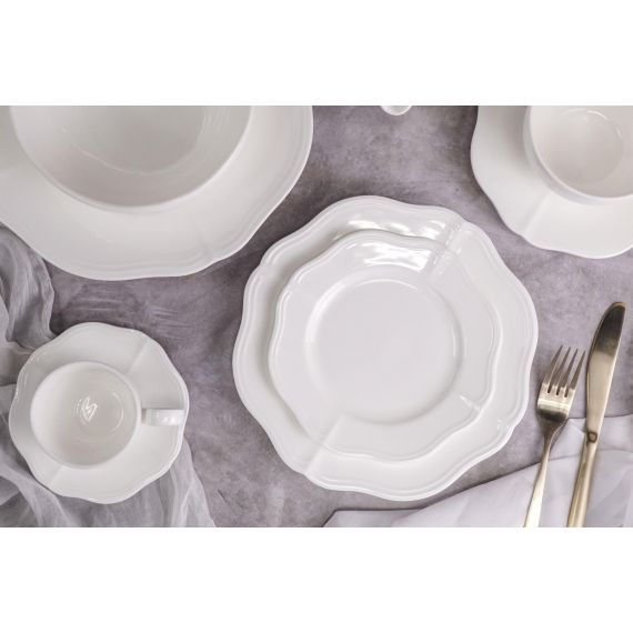 Салатник 1,9 л, d 26 см h 7,5 см, фарфор, Grazia, Casa di fortuna, изображение 5