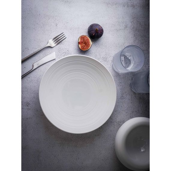 Салатник 800 мл, d 24,5 см, h 5 см, фарфор, Linea, Casa di fortuna