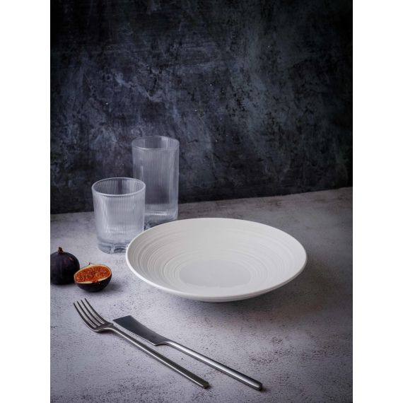 Салатник 800 мл, d 24,5 см, h 5 см, фарфор, Linea, Casa di fortuna, изображение 4