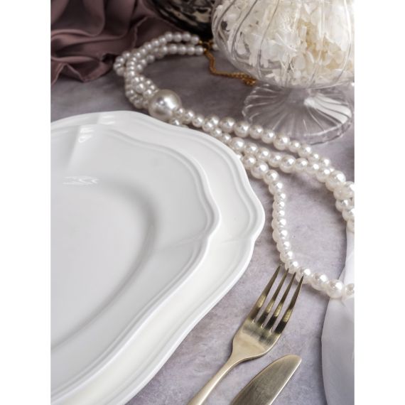 Блюдо овальное 25,4x17,9 см, h 3 см, фарфор, Grazia, Casa di fortuna, изображение 2