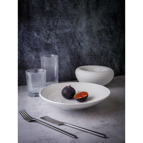 Салатник 800 мл, d 24,5 см, h 5 см, фарфор, Linea, Casa di fortuna, изображение 5