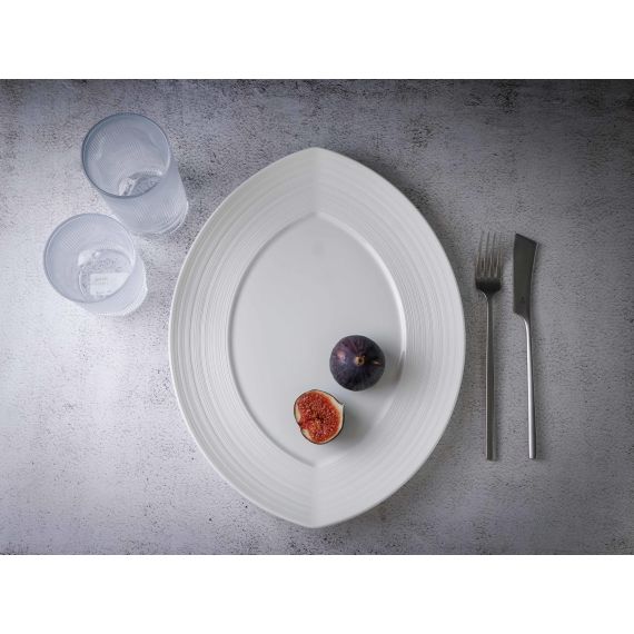 Блюдо овальное 36x28 см, h 3,5 см, фарфор, Linea, Casa di fortuna, изображение 5