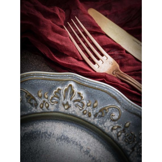 Тарелка мелкая d 21 см, h 2,4 см, фарфор, Vintage, Casa di fortuna, изображение 4