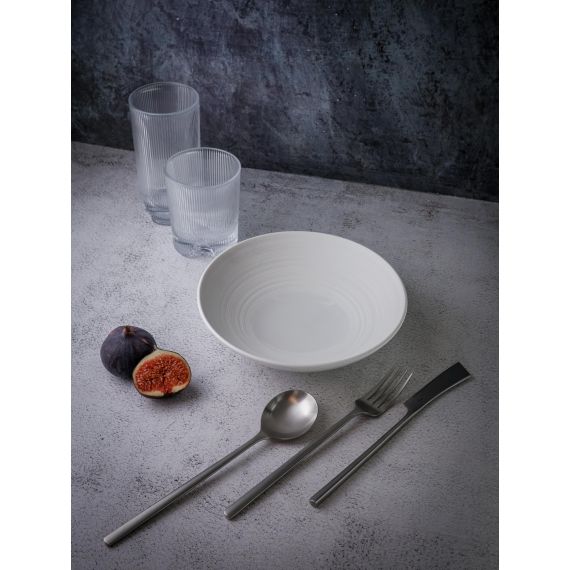 Салатник 600 мл, d 20 см, h 5,5 см, фарфор, Linea, Casa di fortuna, изображение 7