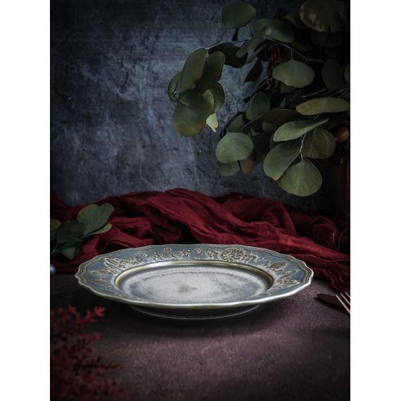 Тарелка мелкая d 23 см, h 2 см, фарфор, Vintage, Casa di fortuna, изображение 2