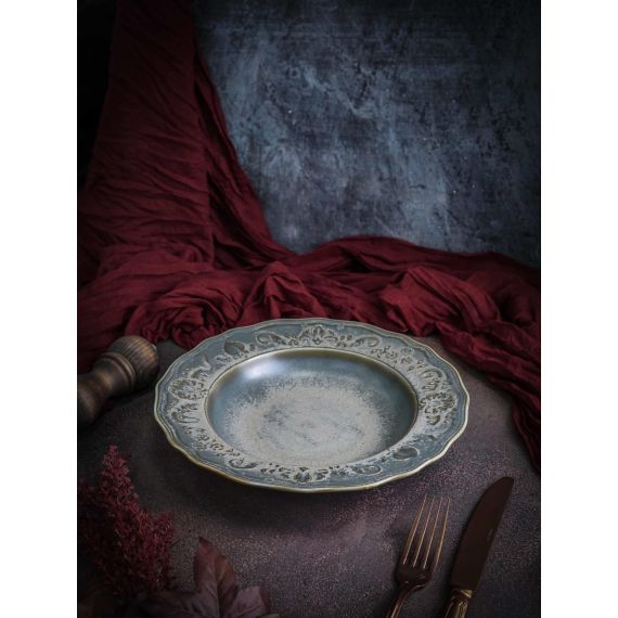 Тарелка глубокая/для пасты 470 мл, d 26,5 см, h 5 см, фарфор, Vintage, Casa di fortuna, изображение 5