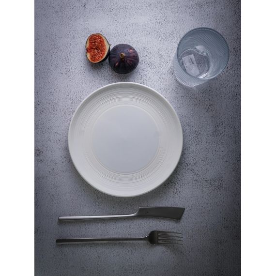 Тарелка мелкая d 19,5 см, h 2,5 см, фарфор, Linea, Casa di fortuna