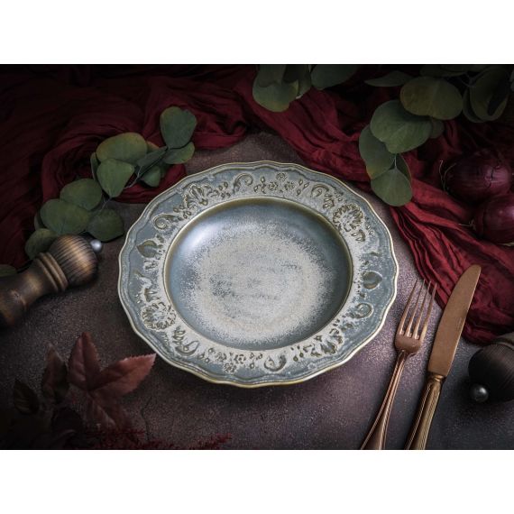 Тарелка глубокая/для пасты 470 мл, d 26,5 см, h 5 см, фарфор, Vintage, Casa di fortuna, изображение 8