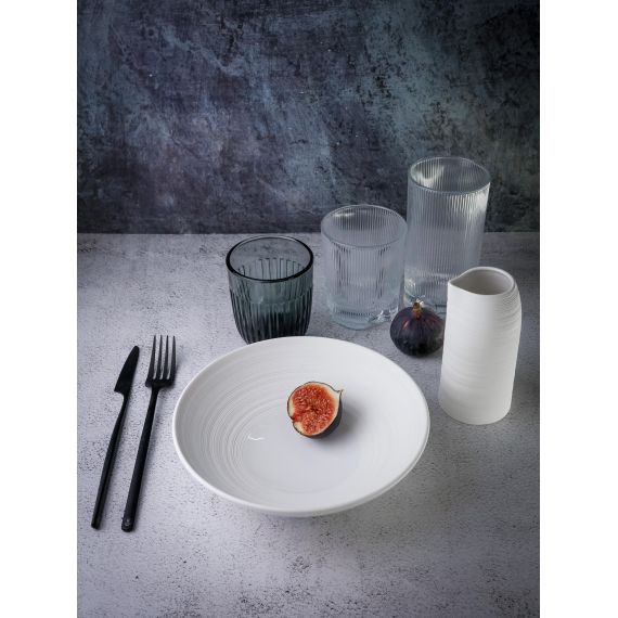 Салатник 600 мл, d 20 см, h 5,5 см, фарфор, Linea, Casa di fortuna, изображение 3