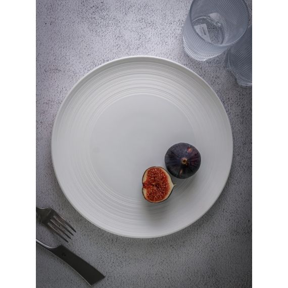 Тарелка мелкая d 26,5 см, h 2,5 см, фарфор, Linea, Casa di fortuna