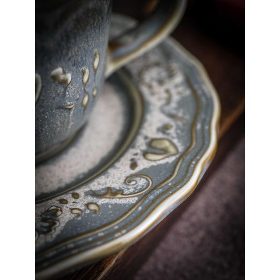 Блюдце d 12,5 см, h 1,6 см, фарфор, Vintage, Casa di fortuna, изображение 5