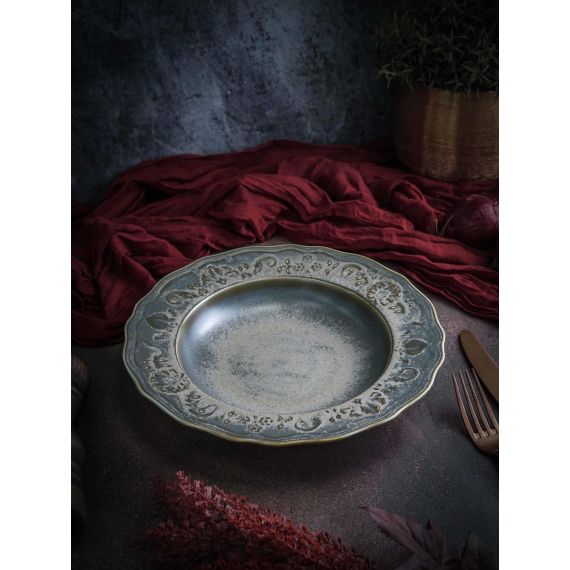 Тарелка глубокая/для пасты 470 мл, d 26,5 см, h 5 см, фарфор, Vintage, Casa di fortuna