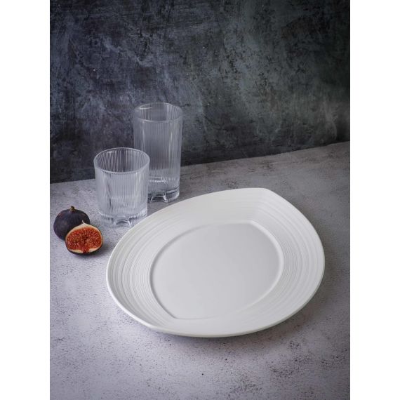 Блюдо овальное 36x28 см, h 3,5 см, фарфор, Linea, Casa di fortuna, изображение 3