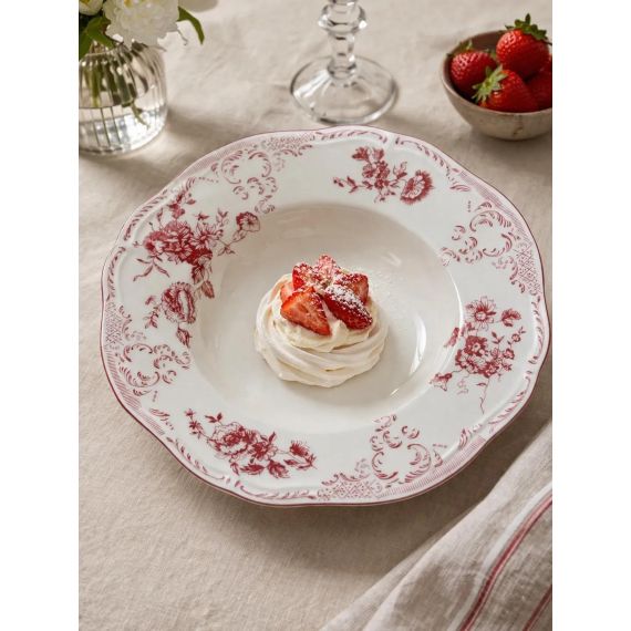 Блюдо овальное 38x26,5 см, h 3,3 см, фарфор, Red Rose, Casa di fortuna, изображение 2