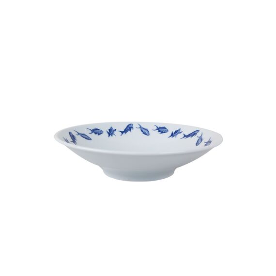 DS.12 Салатник 26 см, белый с синим, MARIN BLUE, Porland