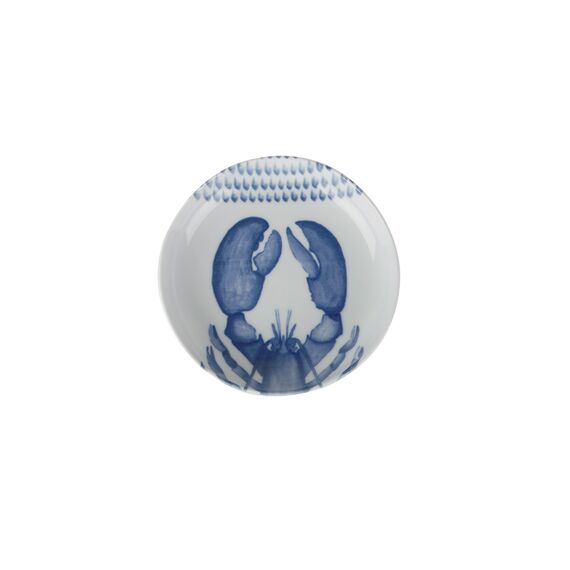 Marine Blue DS.7 Тарелка мелкая 14 см, белый с синим, MARIN BLUE, Porland