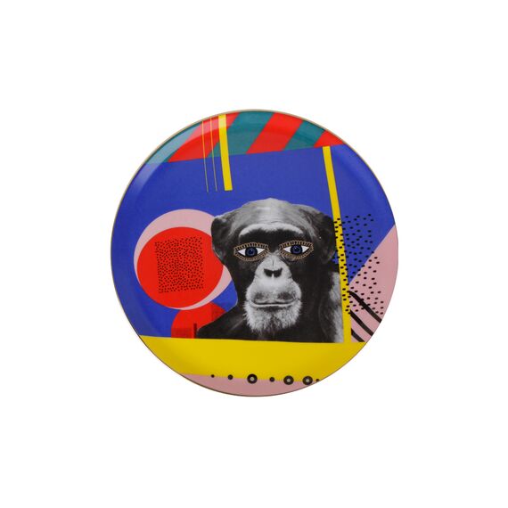 Тарелка мелкая 28 см Wild Life Monkey, WILD LIFE, Porland