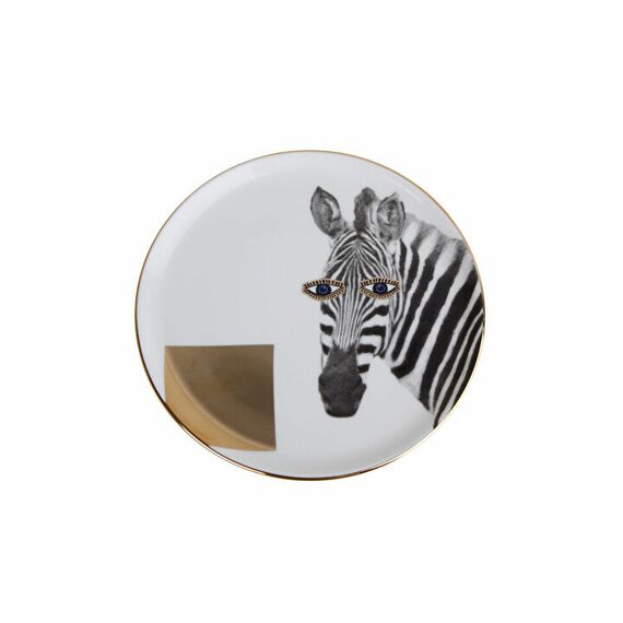 Тарелка мелкая 20 см Wild Life Zebra, WILD LIFE, Porland