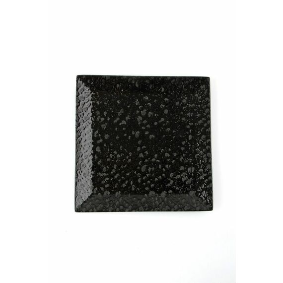 Тарелка квадратная 18см, чёрный, BLACK MOSS, Porland