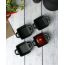 Соусник квадратный с 2-мя ручками 7х10 см h 4.2 см, Seasons Черный, Porland, изображение 12