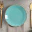 Тарелка 24 см безбортовая, Seasons Бирюзовый, Porland, изображение 6
